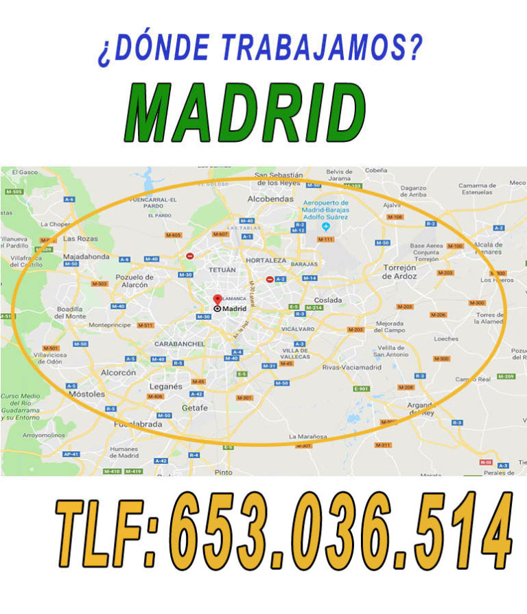 comunidad de madrid zona de trabajo 