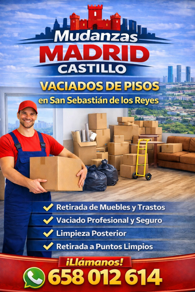 Vaciados de pisos en San Sebastián de los Reyes 